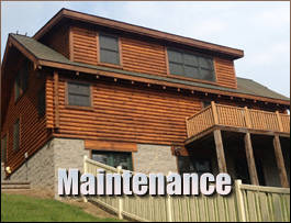  Gordon, Kentucky Log Home Maintenance