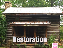 Historic Log Cabin Restoration  Gordon, Kentucky